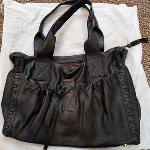Kooba Black Leather Tote Bag